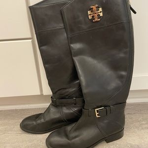 Black Tory  Burch leather riding boots
